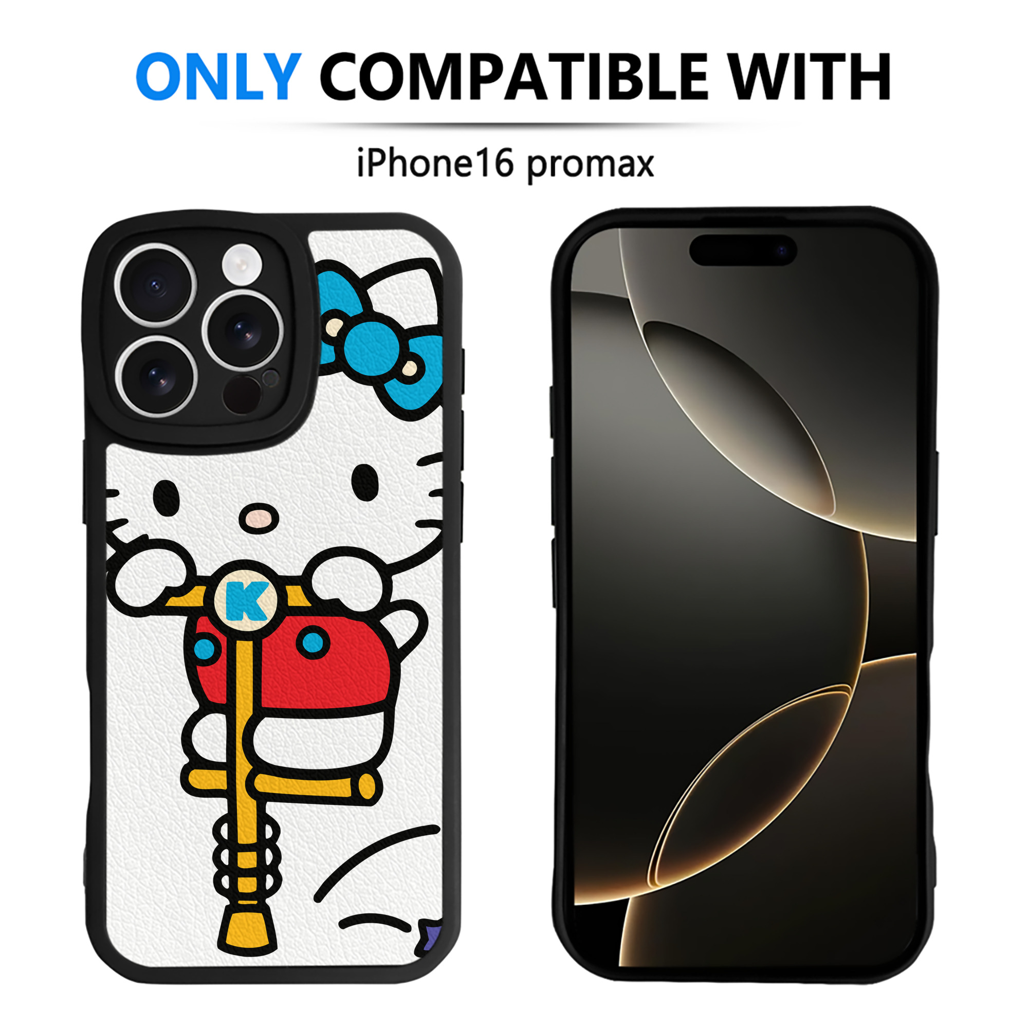 （画像用） Hello Kitty ハローキティ 【iPhone 16シリーズ対応】シリコンスマホケース（レザー調） 材質：シリコン